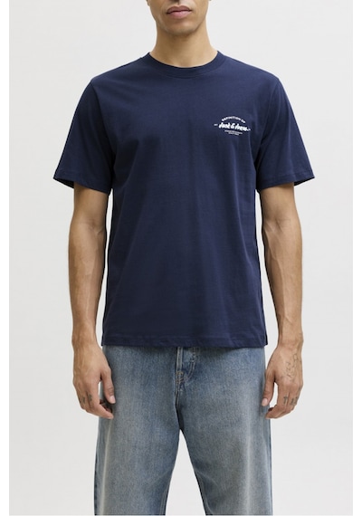 Jack & Jones Erkek T Shirt 12288113 Lacivert Lacivert