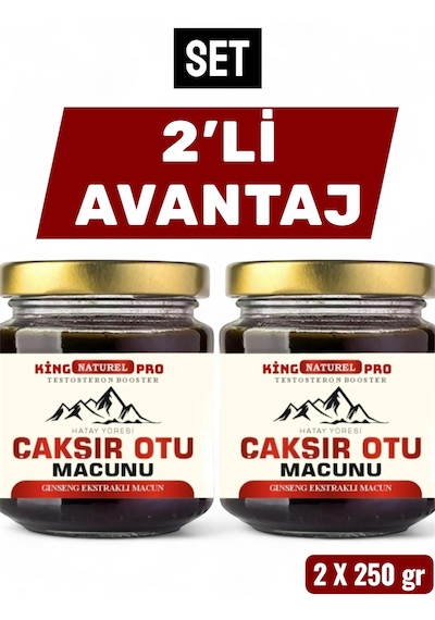 Pro King 2 X 240 Gr Pro Naturel Çakşır Otu Macunu Ballı Polenli