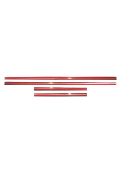 Nissan Skystar Uyumlu 1999-2006 Krom Cam Çıtası 4 Parça Paslanmaz Çelik