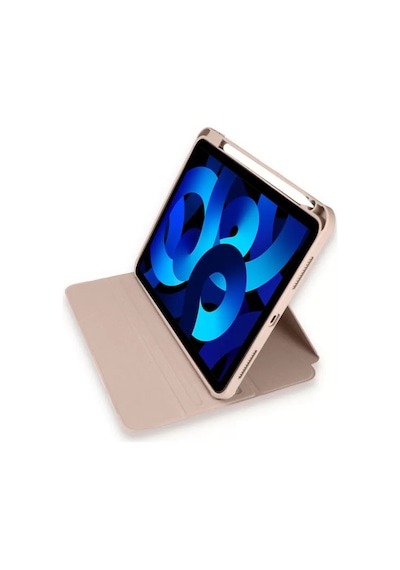 Apple iPad Uyumlu  Pro 11 2021 Kılıf Starling 360 Kalemlikli Tablet Kılıf - Rose Gold Arka Kapak