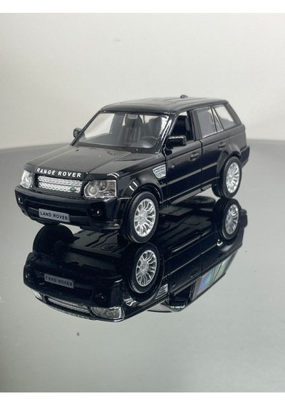 Land Rover 1:32 Ölçek Metal Çek Bırak Model Araba 12 Cm - Siyah