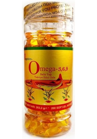 Sapphire Omega 3-6-9 Balık Yağı 200 Softgel