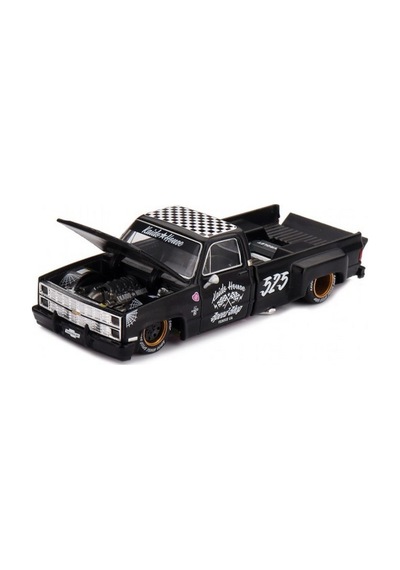 Model Araç X Kaidohouse 1/64 Chevrolet Silverado Dually Hot Rod V1