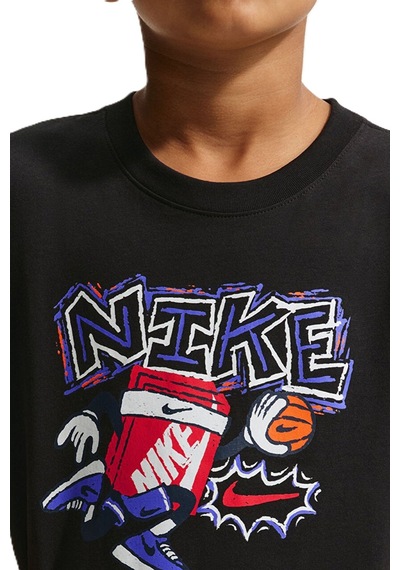Nike Sportswear Kids Tee Box Hoops Kids Tee Grafik Baskılı Çocuk Tişört Siyah