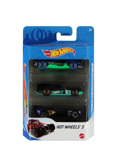 Hot Wheels 3'lü Araba Seti K5904 Şeffaf