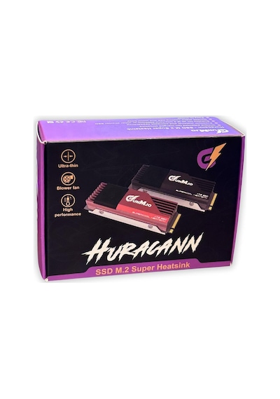 M.2 2280 Ssd Soğutucu, 20mm Dahili Soğutma Fanı, Alüminyum Levha Fin Tasarımı, Pc İçin Termal Pedli, Siyah Diğer