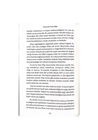Ferrari'sini Satan Bilge - Robin Sharma 9786054263783