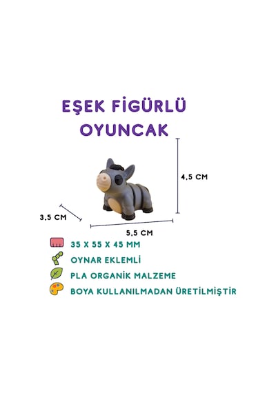 10'lu Set Yarasa Karga Fare Kedi Hindi Kurabiye Adam Ayı Gergedan