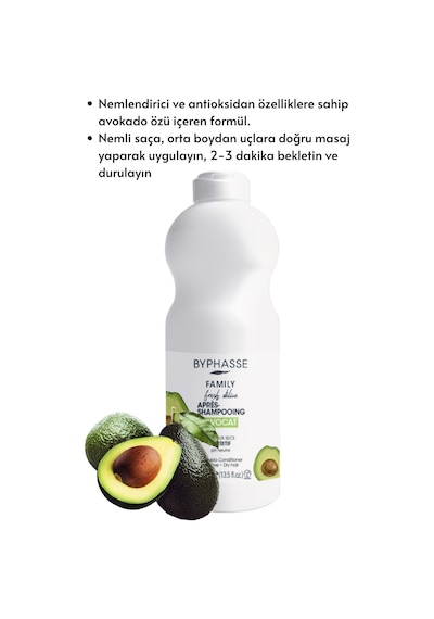 Byphasse Family Fresh Avokado Özlü Besleyici Saç Kremi 400 ML