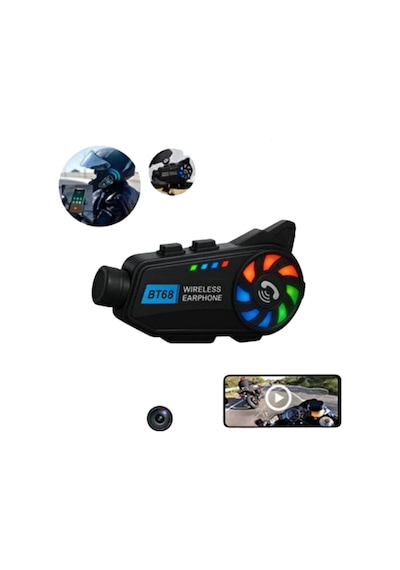 Motosiklet Kask Kamera Sistemi Gece Görüş Destekli Bluetooth Ve Uzun Pil 15524379