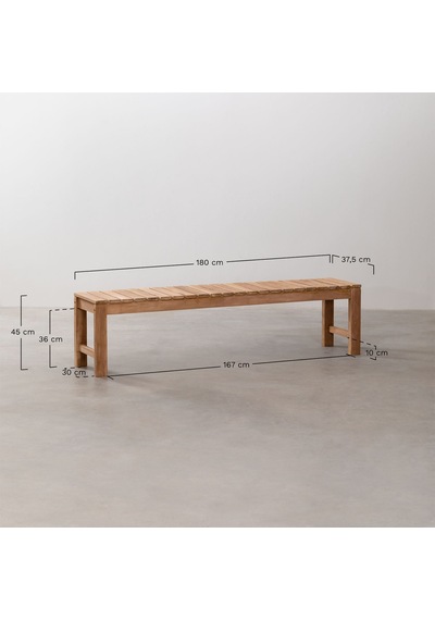 Izgara Model Ahşap Bench-bank Ceviz
