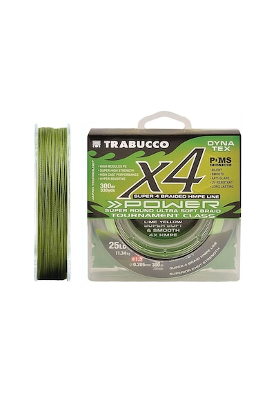 Trabucco Dyna Tex X4 Pro Uv Moss Green 150M Ip Misina-0,16Mm (490329313)