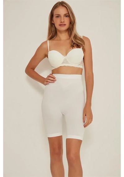 Ang Butik Beyaz Mı 3005 Soft Uzun Paçalı Boxer Korse