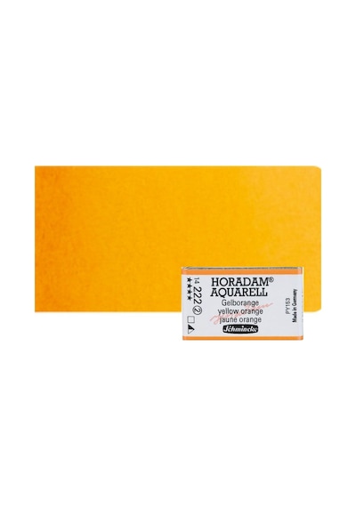 Schmincke Horadam Aquarell 1/1 Tablet 222 Yellow Orange Seri 2