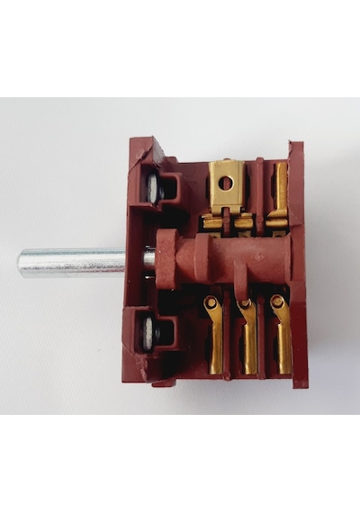 Çetintaş Uyumlu 3+3 Şalter , Fırın Kademe Anahtarı 3 Konum Komütatör Şalteri Metal Uç