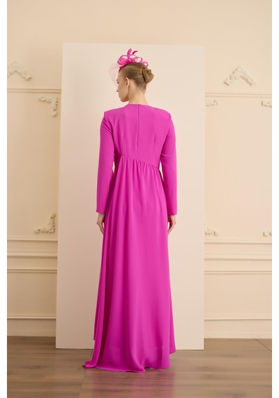 Senna Mıranda Dress Fuşya Fuşya