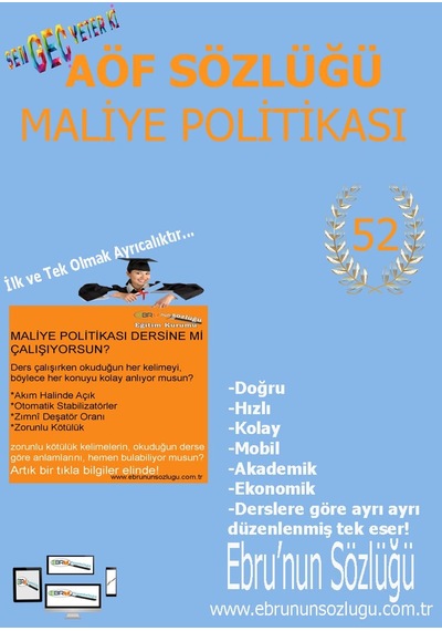 AÖF İİBF Ebrunun Sözlüğü Maliye Politikası - E Sözlük