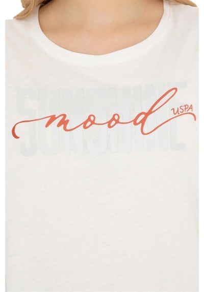 U.S. Polo Assn. Kadın T-shirt 1832018 Ekru