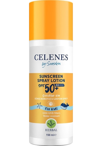 Celenes 150 Ml Herbal Gunes Koruyucu Losyon Sprey Kıds 50 Spf