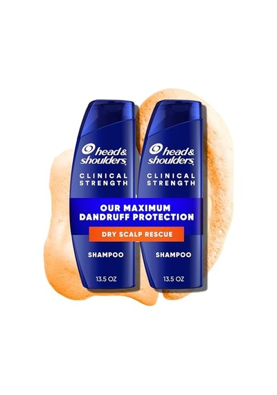 Klinik Kepek Savunması + Kuru Saç Derisi Kurtarma Şampuanı 13 Oz İkiz Paket