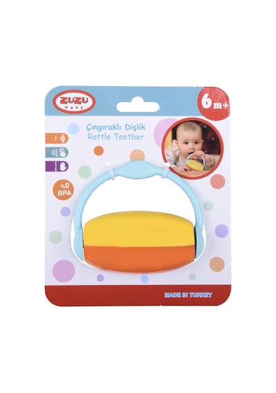 Zuzu Toys Renkli Çıngıraklı Dişlik Çok Renkli