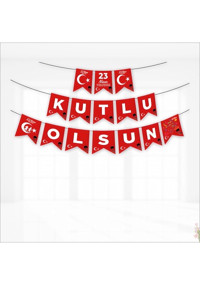 23 Nisan Kutlu Olsun Flama - 2,70 Mt Standart