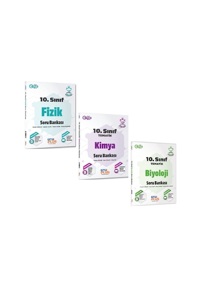 Çap Yayınları 10. Sınıf Fizik Kimya Ve Biyoloji Soru Bankası Seti 3 Kitap