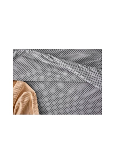 Doqu Home Casual Nevresim Takımı / Yatak Örtüsü Seti Çift Kişilik - Gri