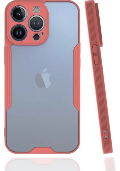 Newface Apple İphone 13 Pro Kılıf Platin Silikon - Pembe