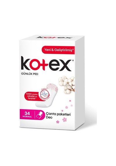 Kotex Günlük Ped Normal 34'lü - 6 Adet Tarı