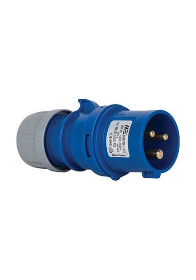 Mete Enerji 3x16a. Ip44 Düz Fiş Vidalı Bağl. 406101v
