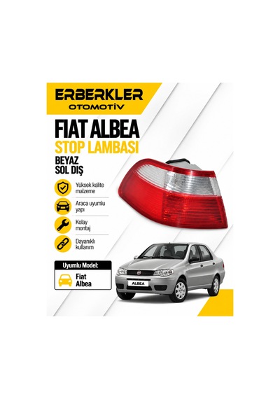 Albea Stop Beyaz Sol Dış - Erb012