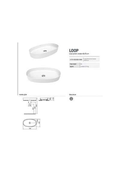 Oval Deliksiz Beyaz Lavabo İle Modern Tasarım 508 Yeşil