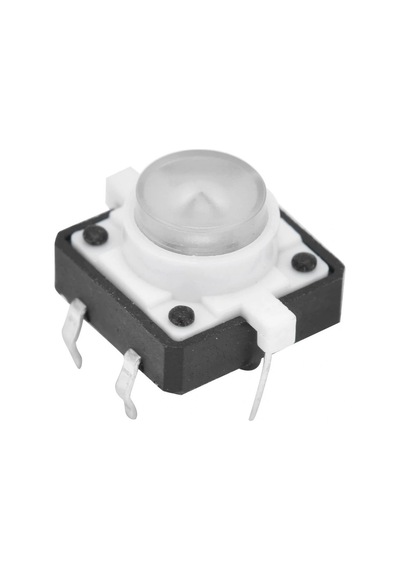 12x12mm Beyaz Led Işıklı Tact Switch