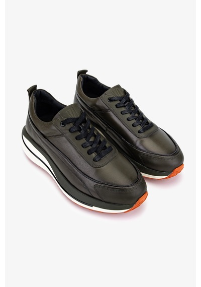 Valmenti Erkek Hakiki Deri Haki Sneakers & Spor Ayakkabı 381 22539 Erk Ayk Sk25-26 Hakı Haki
