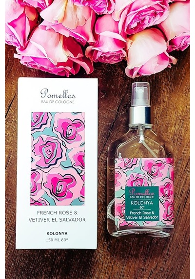 Pomellos 80 Derece French Rose & Vetiver El Salvador Kolonyası Sprey Cam Şişe 150 ML