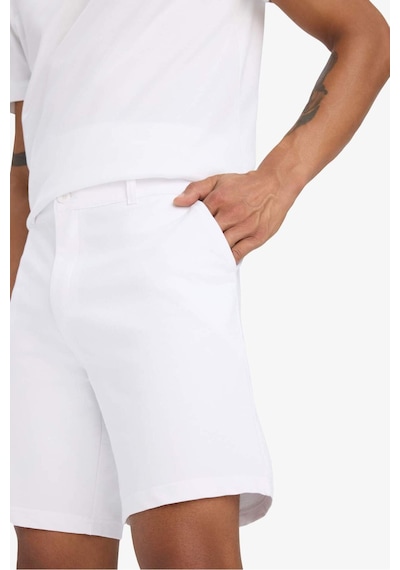 Defacto Defactofit Standart Fit Sporcu Kısa Paça Şort B1170ax25spwt34 Beyaz