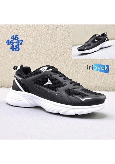 İriayak Büyük Numara 45-48 / Erkek Spor / Erkek Günlük Kullanıma Uygun Siyah - Beyaz İriayak Büyük Numara 45-48 / Erkek Spor / Erkek Günlük Kullanıma Uygun Siyah - Beyaz