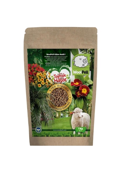 Woolpell Organik Koyun Yünü Gübresi 1 Kg