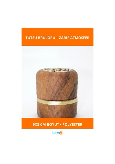 Şık Modern Polyester Tütsü Brülörü 9x8 Cm