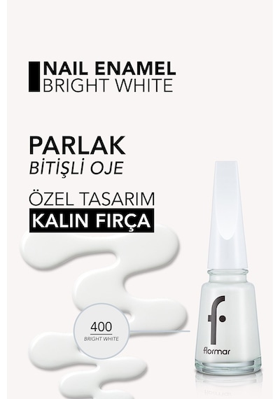 Flormar Nail Enamel Parlak Bitişli Oje 400