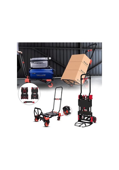 Max Extra Fw-90tp Katlanır İkisi Bir Arada Koli Taşıma Arabası 66/136 Kg