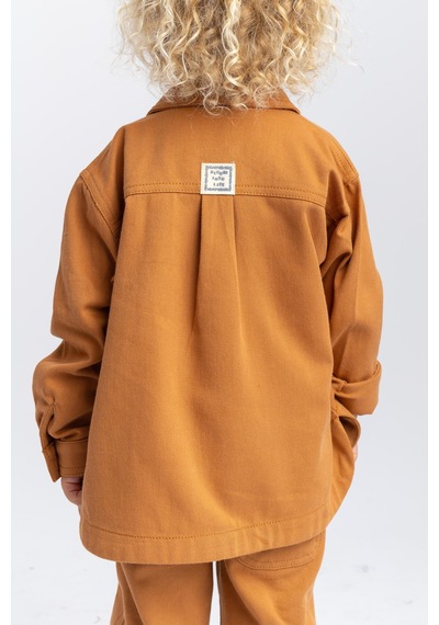 Oliven The Kid Oliventhekid Unisex Gabardin Ceket Taba Taba