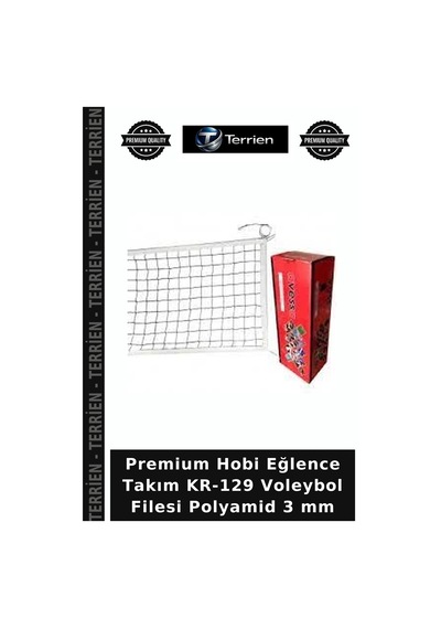 Premium Hobi Eğlence Takım Kr-129 Voleybol Filesi Polyamid 3 Mm
