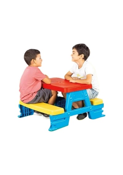 Dolu Piknik Masası Kırmızı 3008 Çok Renkli