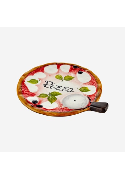 Edelweiss İtaly Beyaz Seramik Pizza Tabağı 22 Cm