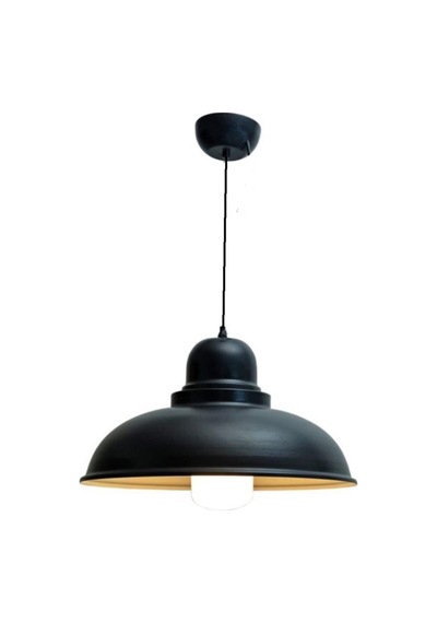 Rsylight Retro Metal Dekoratif Rustik Siyah Içi Gold Tekli Sarkıt