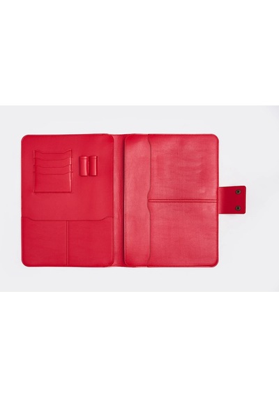 Necati Çanta Apple Uyumlu MacBook Air Pro 13-14 Inç Organizer Evrak & Laptop & Tablet Çantası - Kırmızı Kırmızı