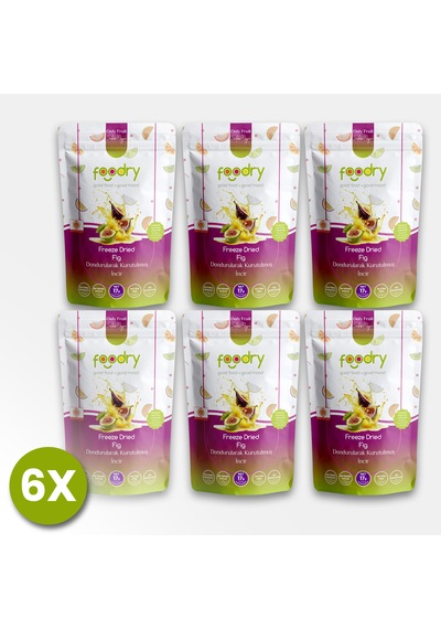 Freeze-dry İncir Freeze Dried Fig Dondurularak Kurutulmuş Meyve Kurusu 17gx6 17 G