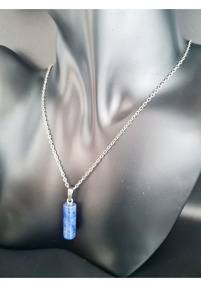 Sertifikalı Lapis Lazuli Doğal Taş Kolye Çok REnkli